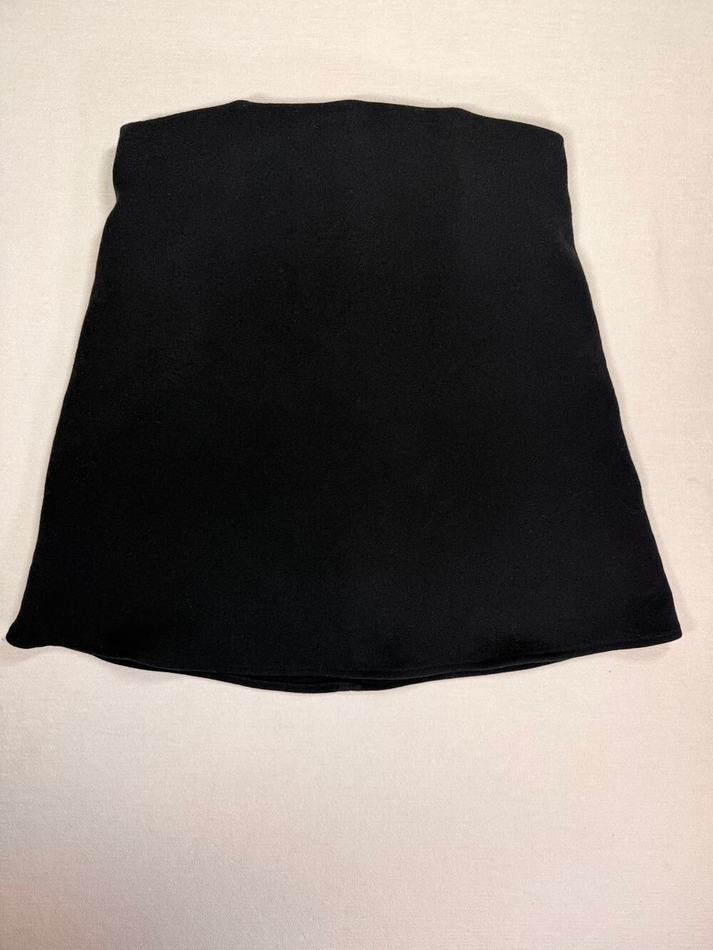 Tuckernuck Noir Crepe Marin Strapless Bandeau Top Black XS